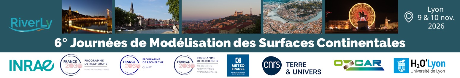 6èmes Journées de Modélisation des Surfaces Continentales>